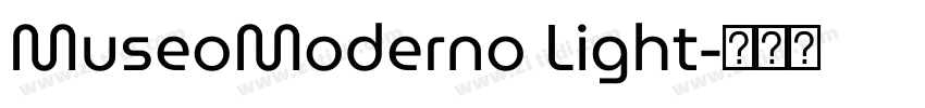 MuseoModerno Light字体转换